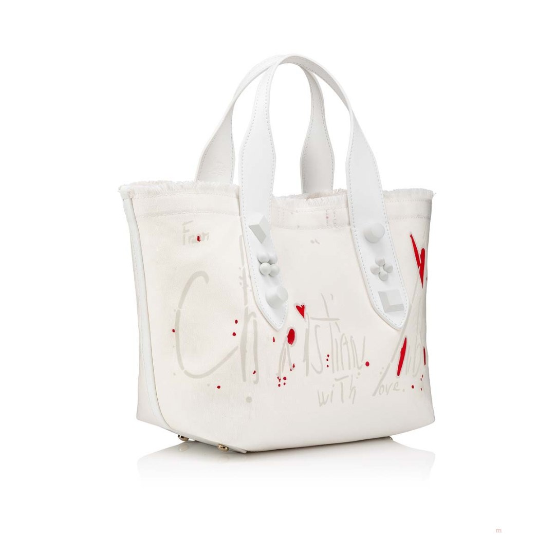 Christian Louboutin Frangibus small Women's Tote Bag White | FJQHKP153