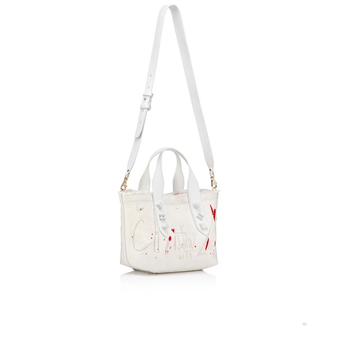 Christian Louboutin Frangibus small Women's Tote Bag White | FJQHKP153