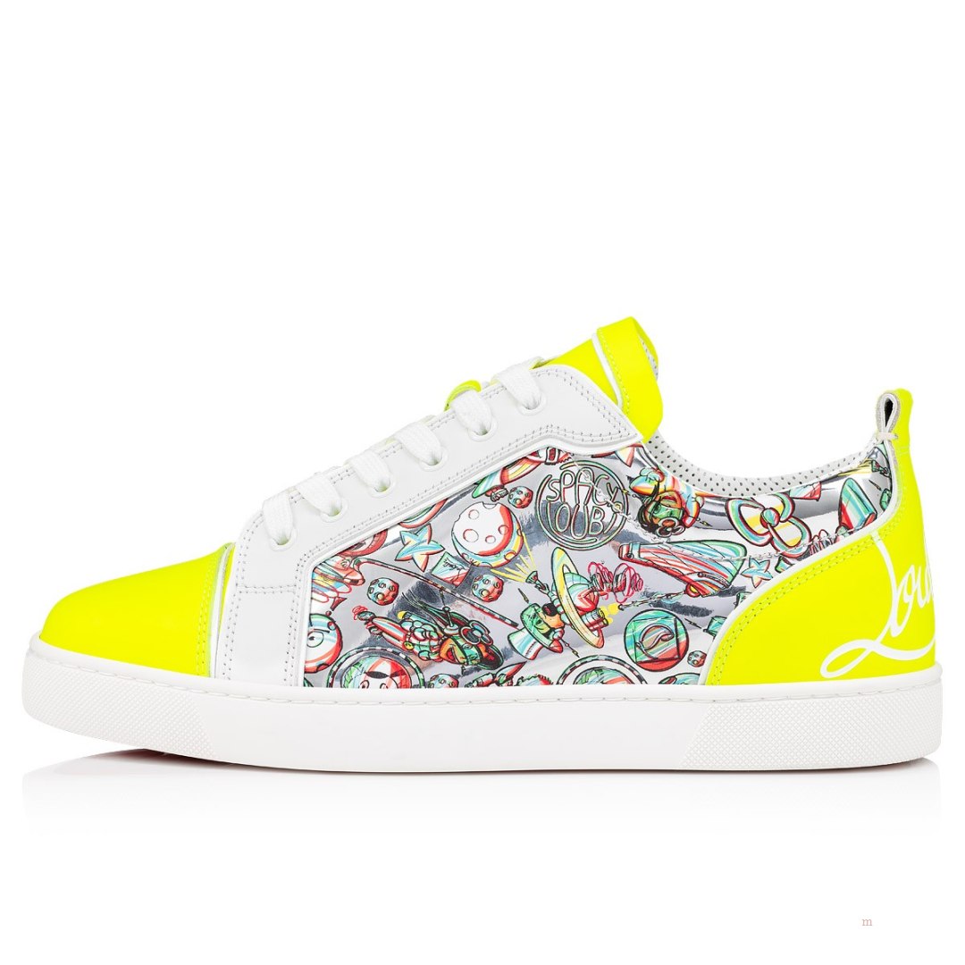 Christian Louboutin Fun Louis Junior Men's Low Top Sneakers Yellow | AGSBCL746