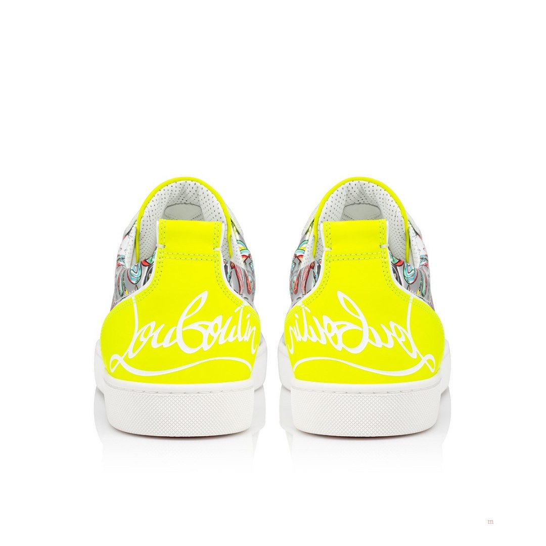 Christian Louboutin Fun Louis Junior Men's Low Top Sneakers Yellow | AGSBCL746