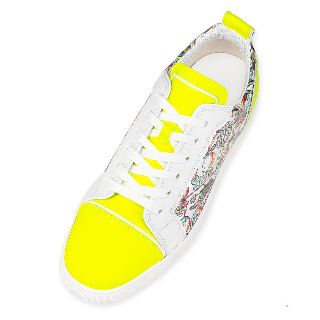 Christian Louboutin Fun Louis Junior Men's Low Top Sneakers Yellow | AGSBCL746