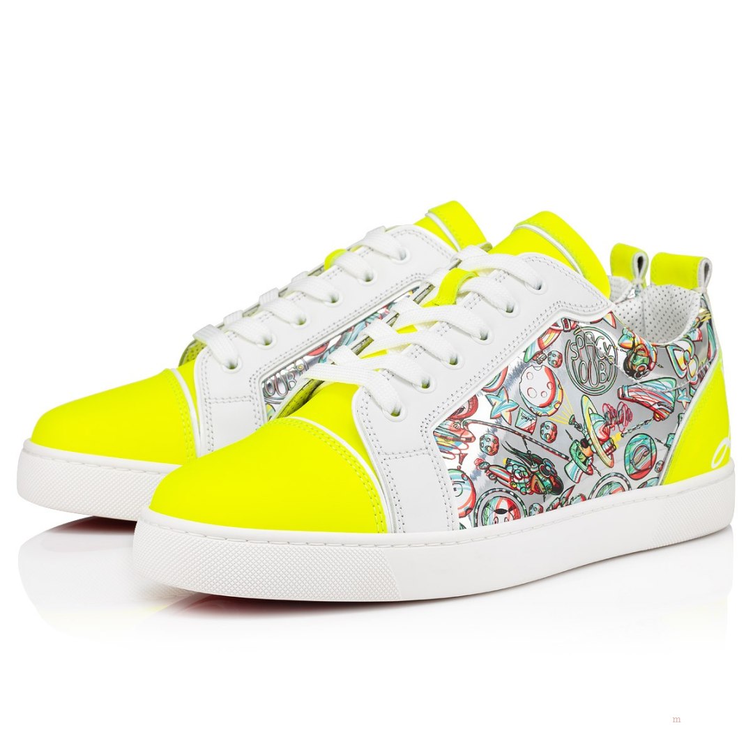 Christian Louboutin Fun Louis Junior Men\'s Low Top Sneakers Yellow | AGSBCL746