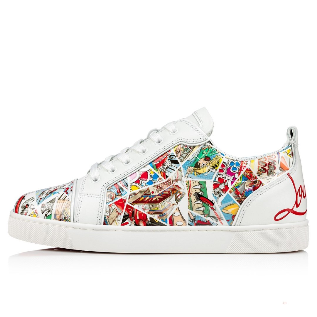 Christian Louboutin Fun Louis Junior Men's Low Top Sneakers Multicolor | UVIQYD527