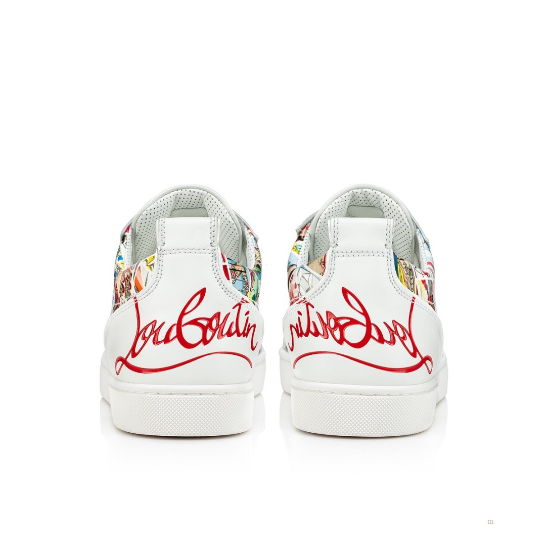 Christian Louboutin Fun Louis Junior Men's Low Top Sneakers Multicolor | UVIQYD527