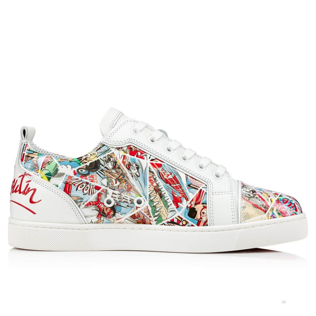 Christian Louboutin Fun Louis Junior Men's Low Top Sneakers Multicolor | UVIQYD527