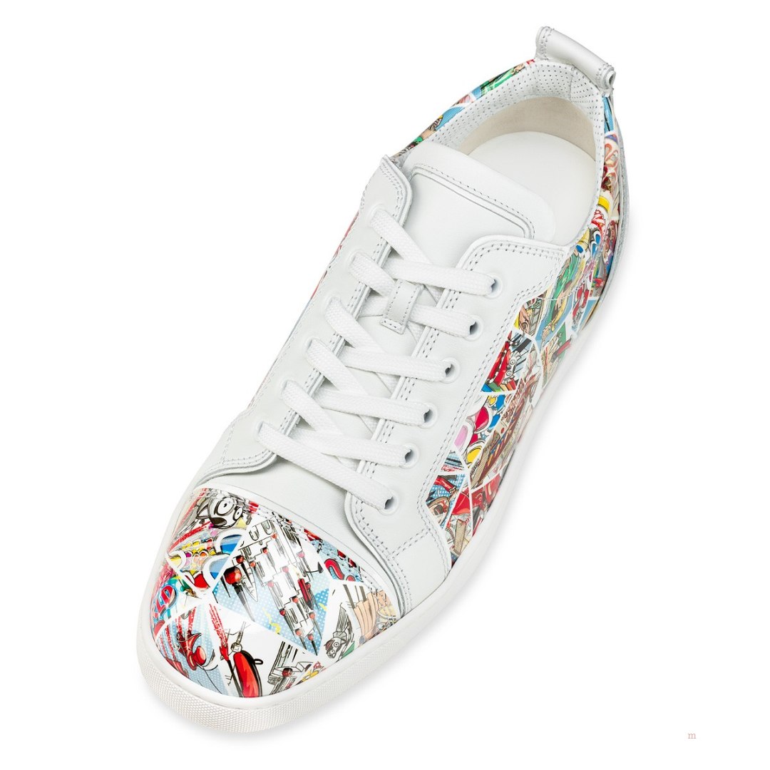 Christian Louboutin Fun Louis Junior Men's Low Top Sneakers Multicolor | UVIQYD527