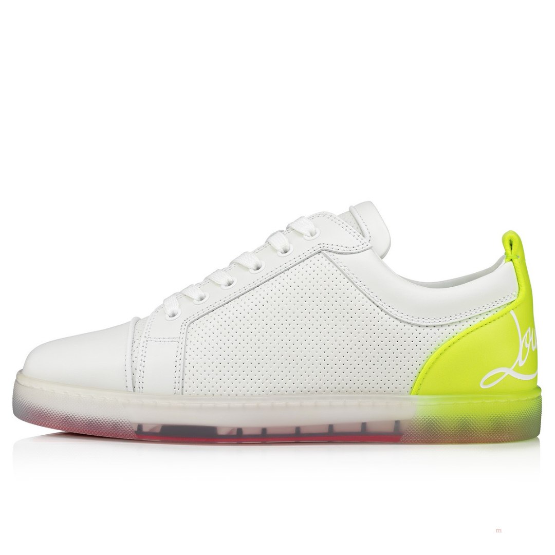 Christian Louboutin Fun Louis Junior Men's Low Top Sneakers Yellow | ZRMOQC572