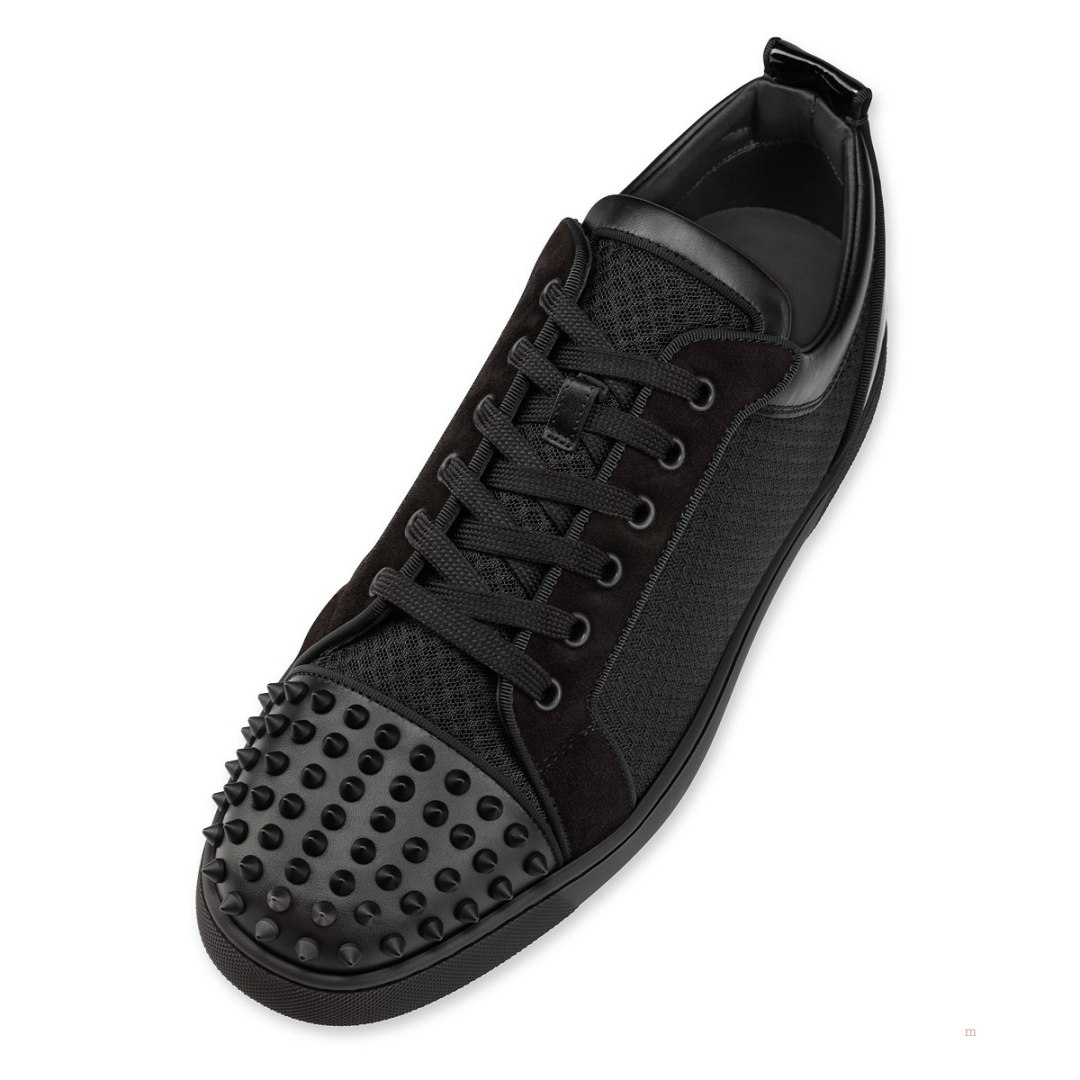 Christian Louboutin Fun Louis Junior Spikes Men's Low Top Sneakers Black | JTIPRC230