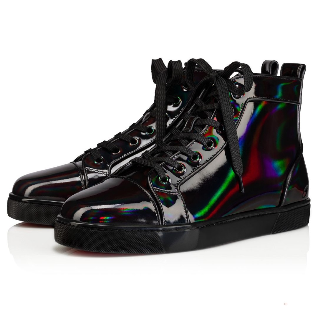 Christian Louboutin Fun Louis Men's High Top Sneakers Black | JGQAVL491