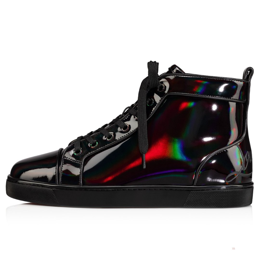 Christian Louboutin Fun Louis Men's High Top Sneakers Black | JGQAVL491