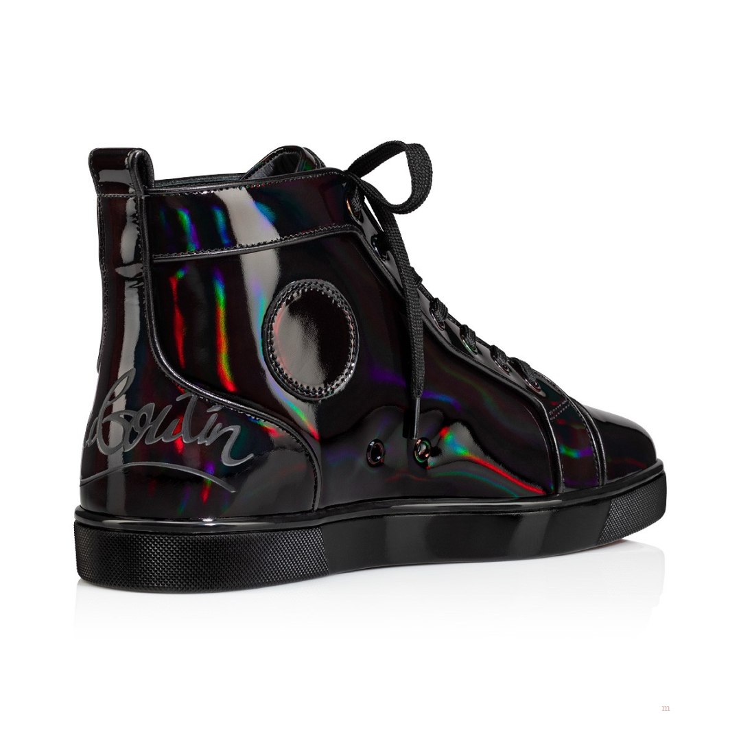 Christian Louboutin Fun Louis Men's High Top Sneakers Black | JGQAVL491