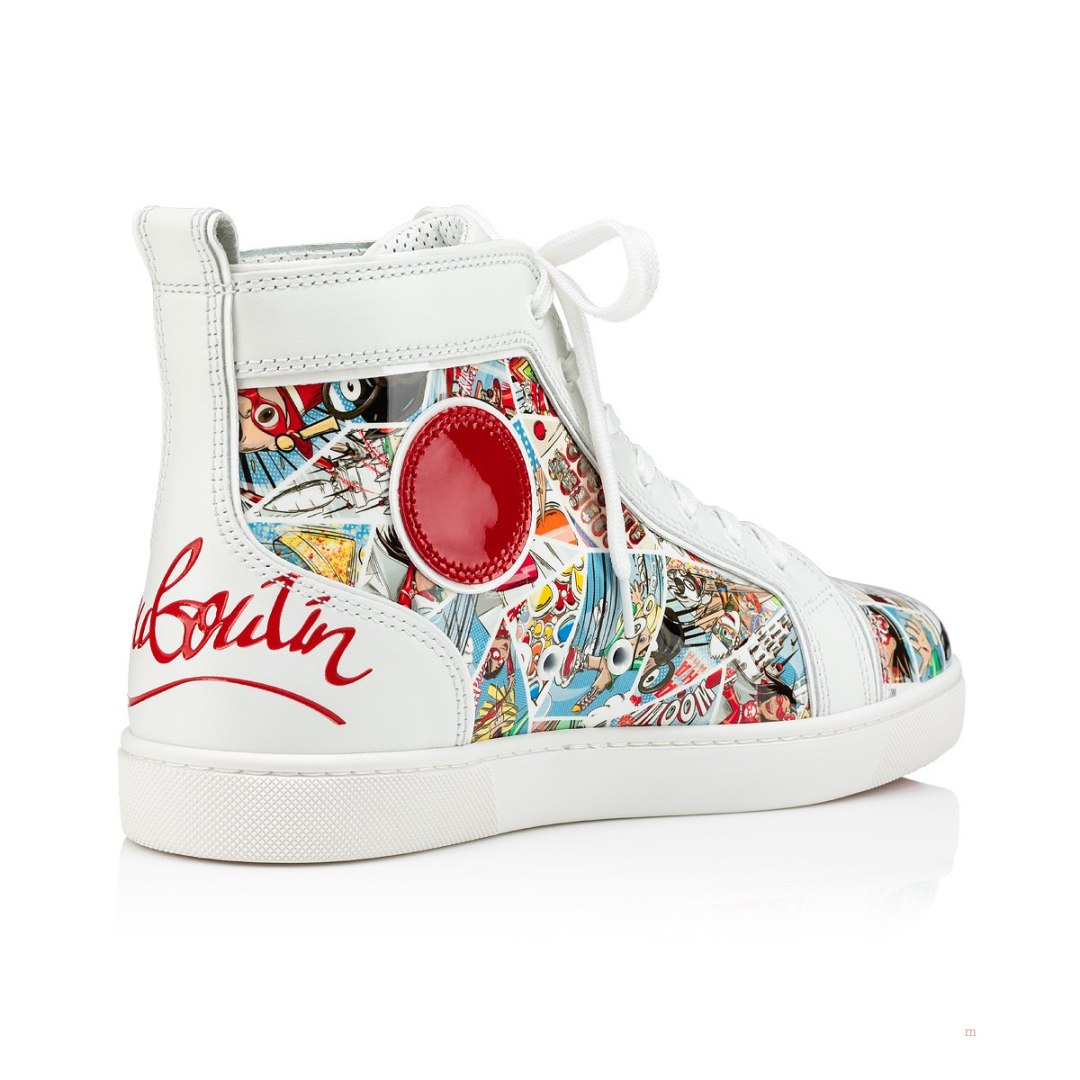 Christian Louboutin Fun Louis Men's High Top Sneakers Multicolor | XMJCYI917