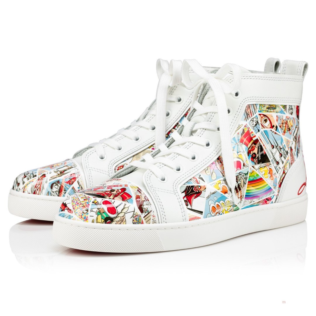 Christian Louboutin Fun Louis Men\'s High Top Sneakers Multicolor | XMJCYI917