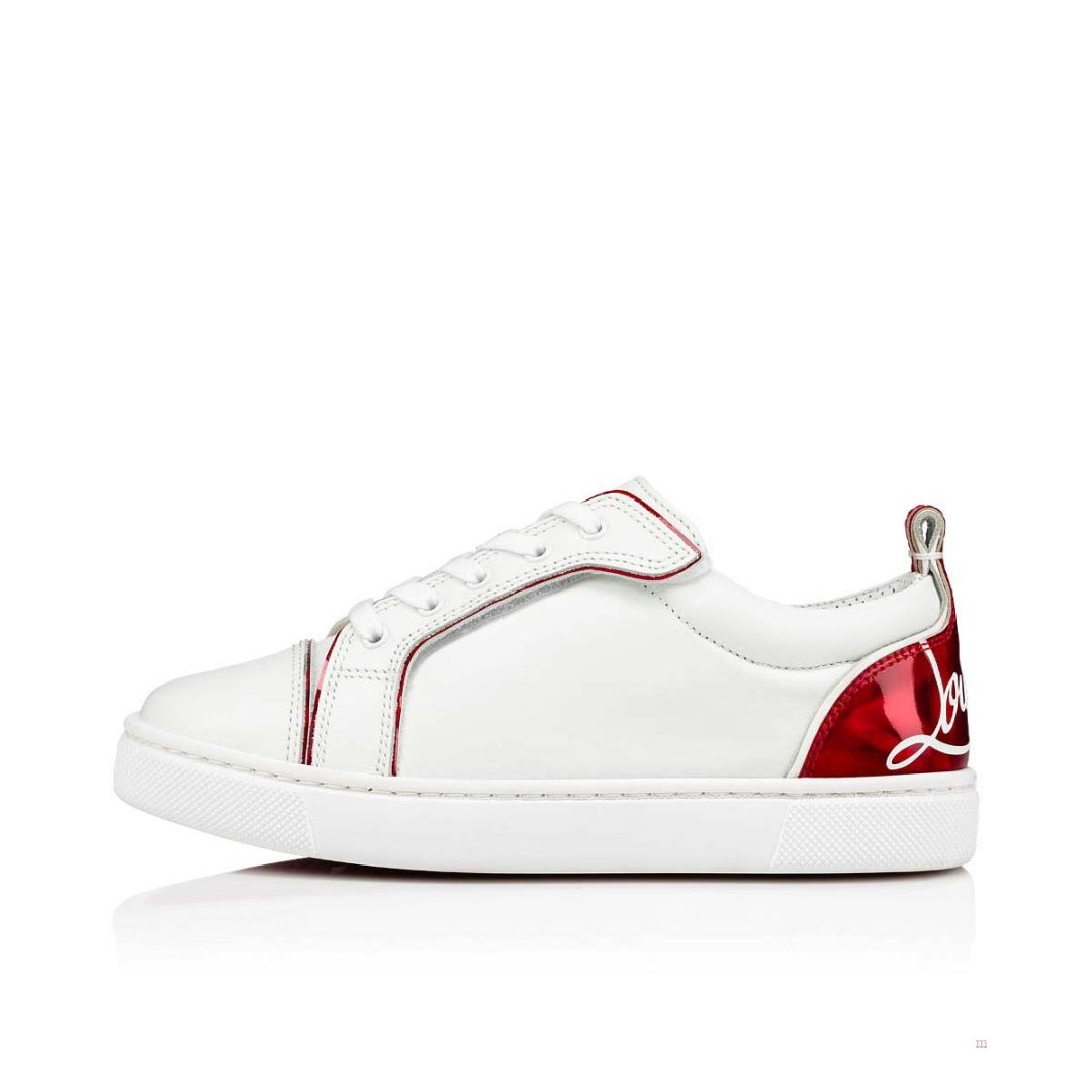 Christian Louboutin Funnyto Boys' Low Top Sneakers Red | HACYWK563