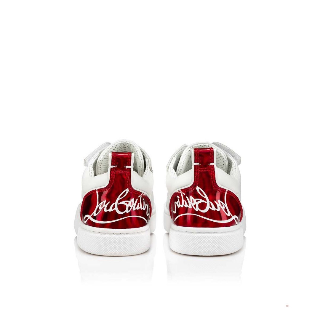 Christian Louboutin Funnyto Boys' Low Top Sneakers Red | HACYWK563