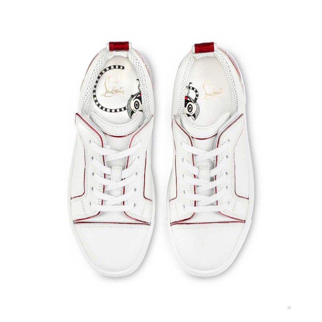 Christian Louboutin Funnyto Boys' Low Top Sneakers Red | HACYWK563