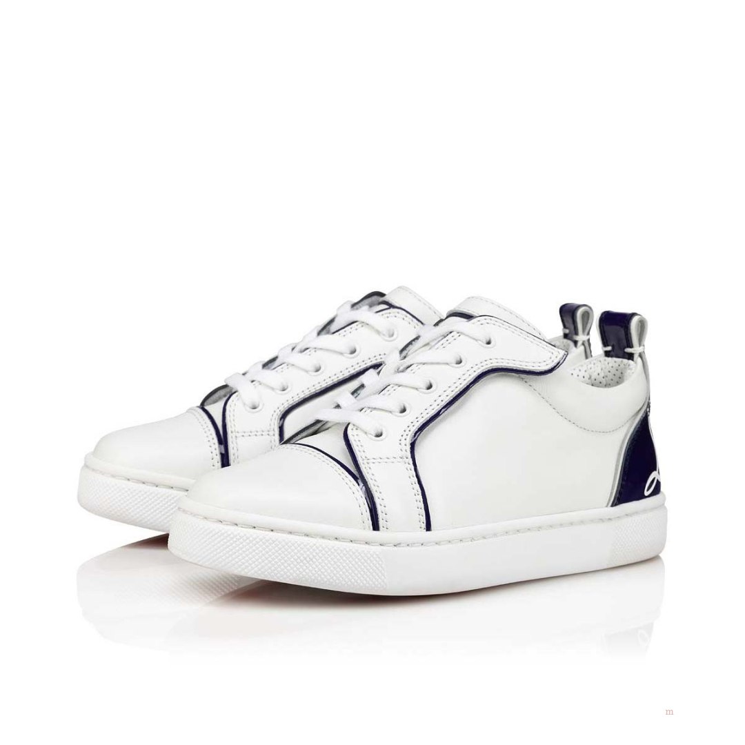 Christian Louboutin Funnyto Boys' Low Top Sneakers Blue | NAHLFK541