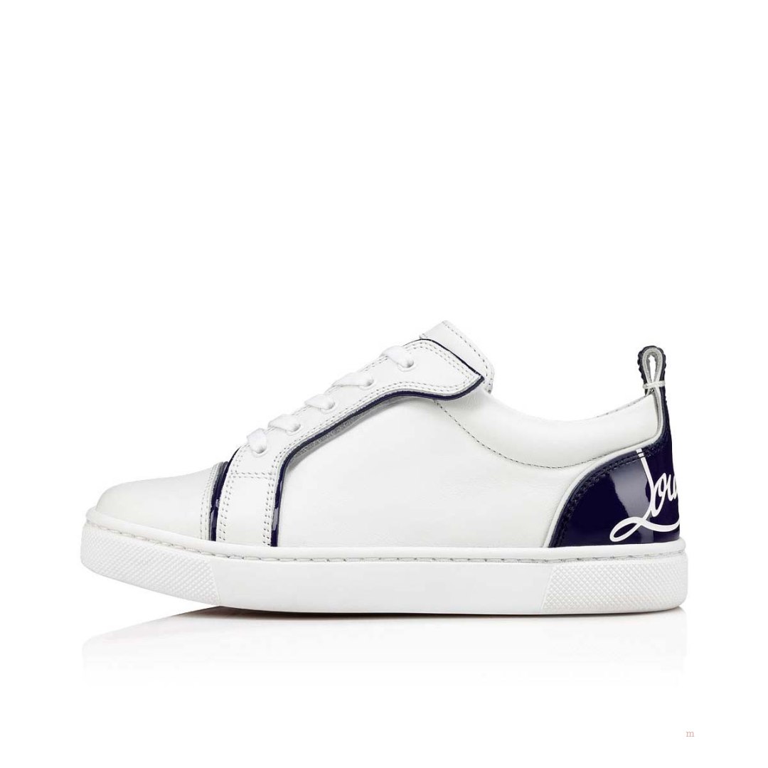 Christian Louboutin Funnyto Boys' Low Top Sneakers Blue | NAHLFK541