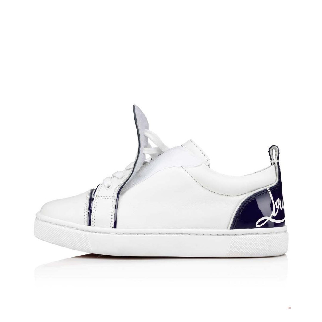 Christian Louboutin Funnyto Boys' Low Top Sneakers Blue | NAHLFK541