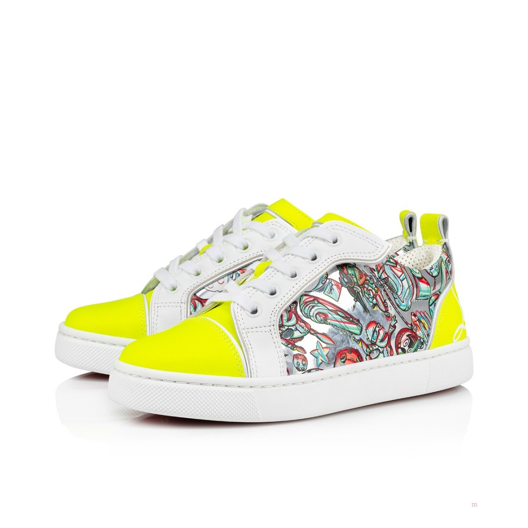 Christian Louboutin Funnyto Boys' Low Top Sneakers Yellow | XZLDQN765