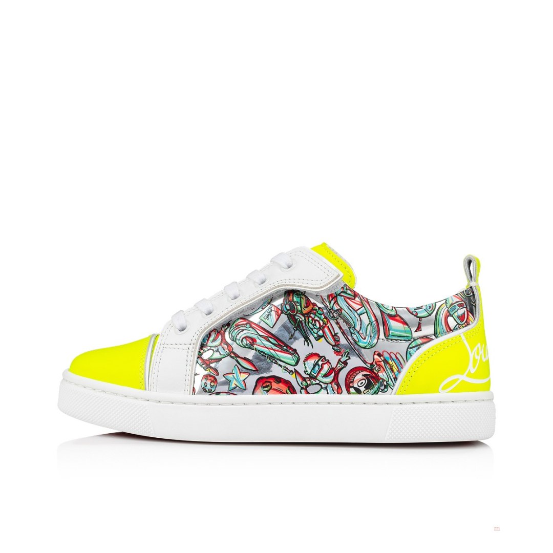 Christian Louboutin Funnyto Boys' Low Top Sneakers Yellow | XZLDQN765