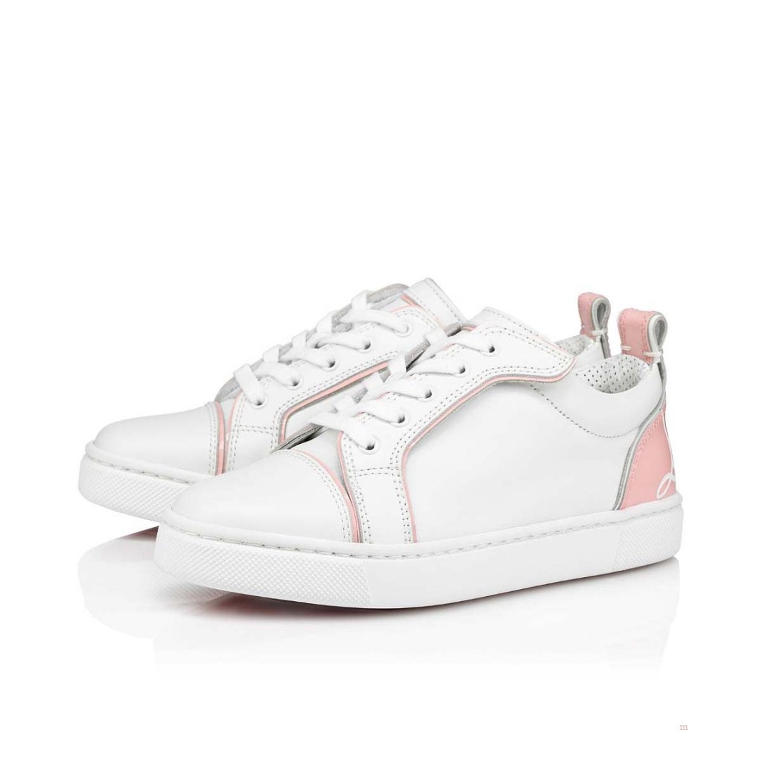 Christian Louboutin Funnyto Girls' Low Top Sneakers Pink | HRGJDV367