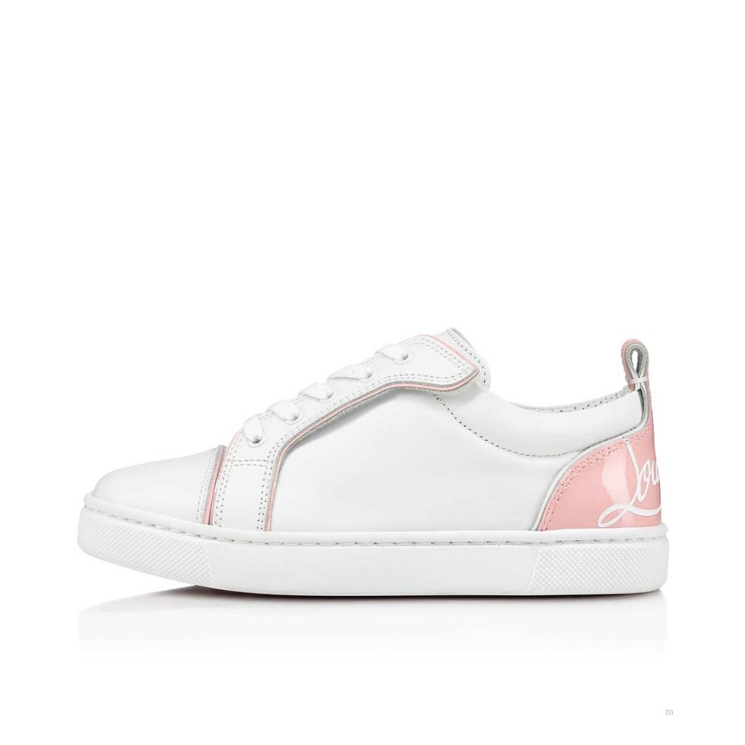 Christian Louboutin Funnyto Girls' Low Top Sneakers Pink | HRGJDV367