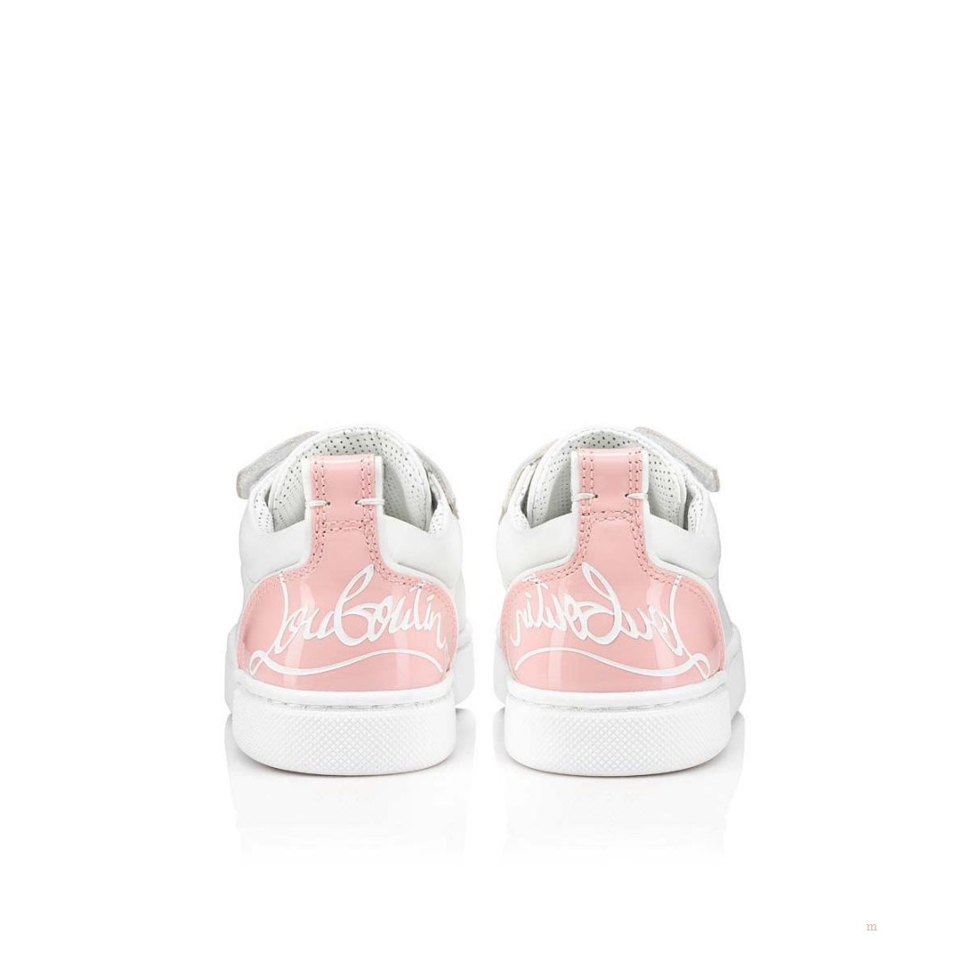 Christian Louboutin Funnyto Girls' Low Top Sneakers Pink | HRGJDV367