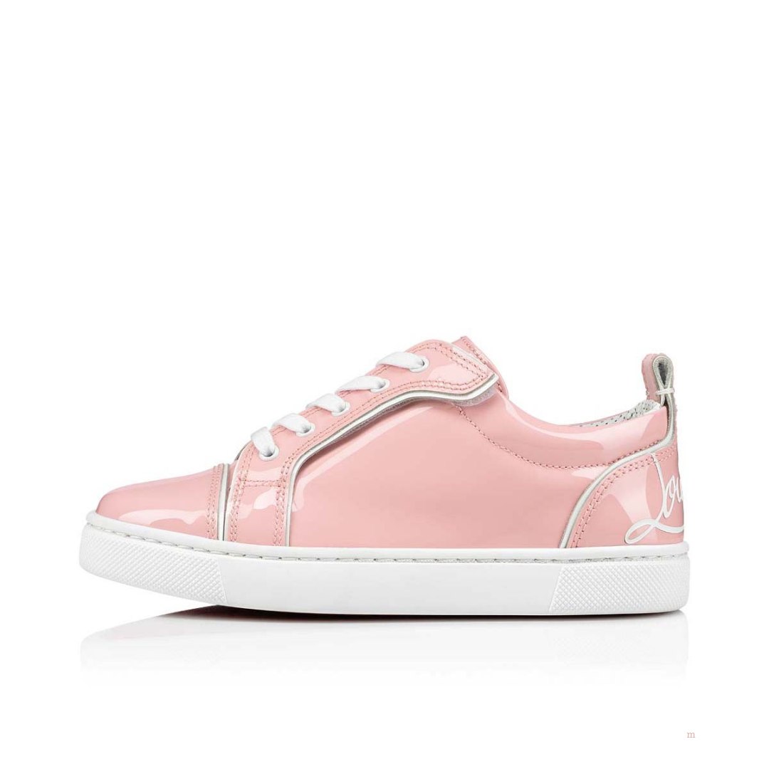 Christian Louboutin Funnyto Girls' Low Top Sneakers Pink | ODXCNW198