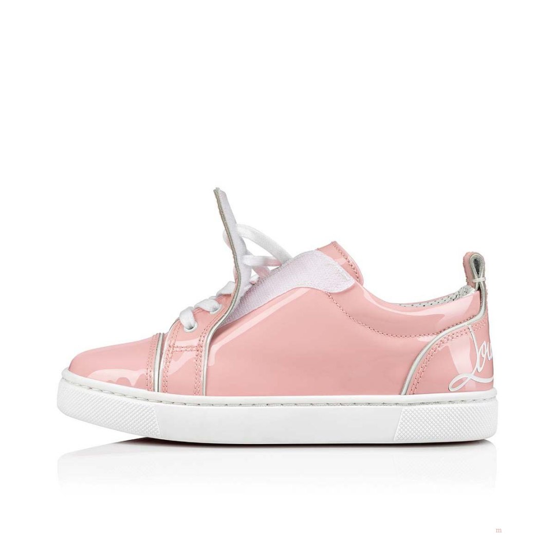 Christian Louboutin Funnyto Girls' Low Top Sneakers Pink | ODXCNW198