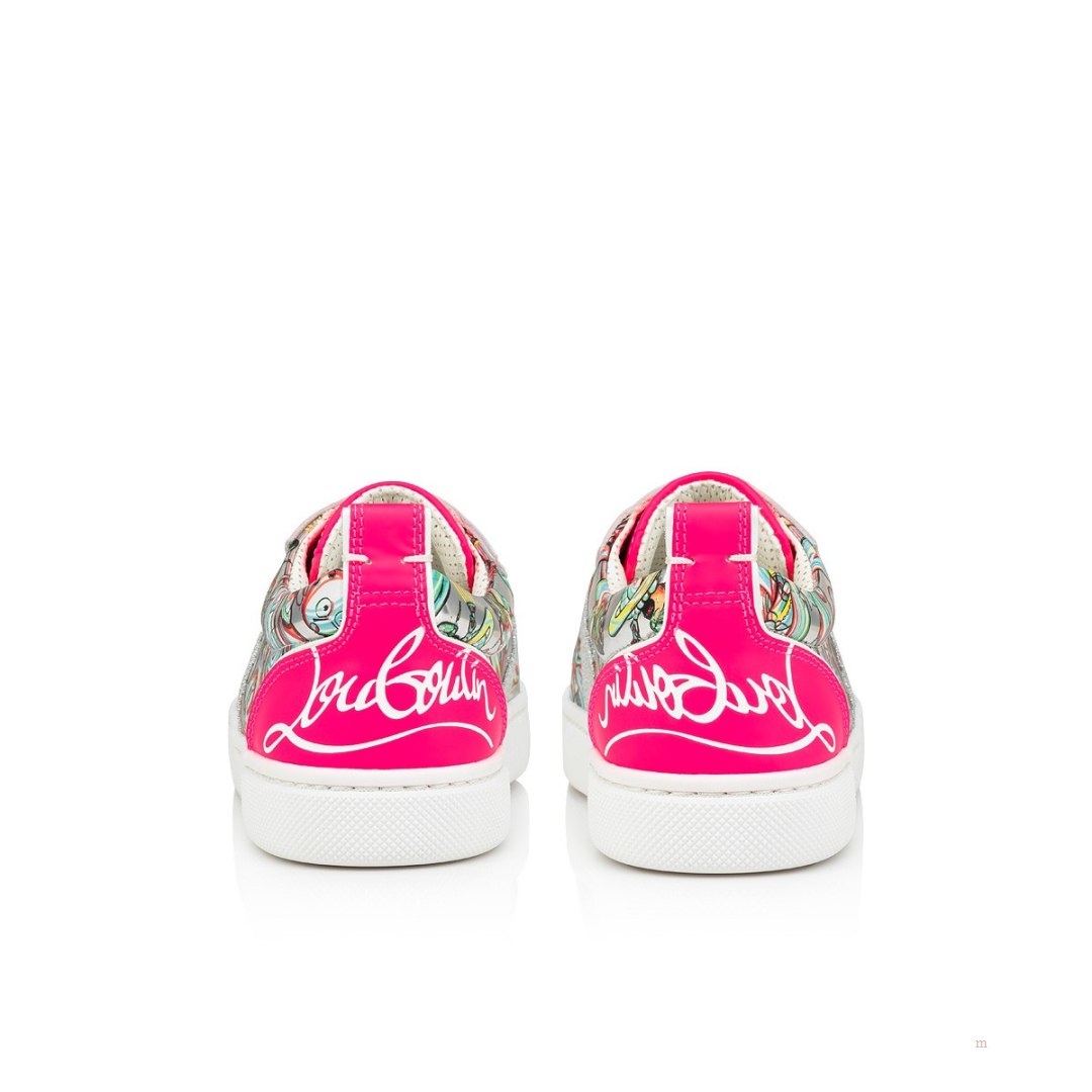 Christian Louboutin Funnytolastico Girls' Low Top Sneakers Pink | NYTMEH702