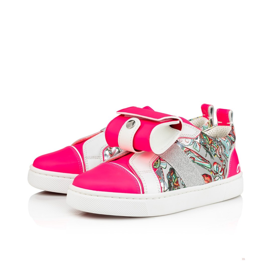 Christian Louboutin Funnytolastico Girls\' Low Top Sneakers Pink | NYTMEH702