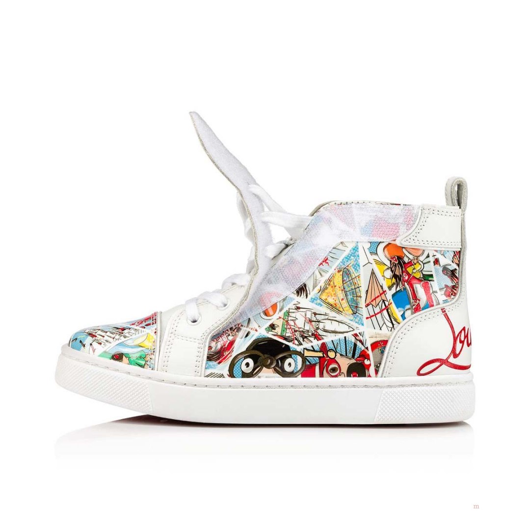 Christian Louboutin Funnytopi Boys' High Top Sneakers Multicolor | GQITKR074