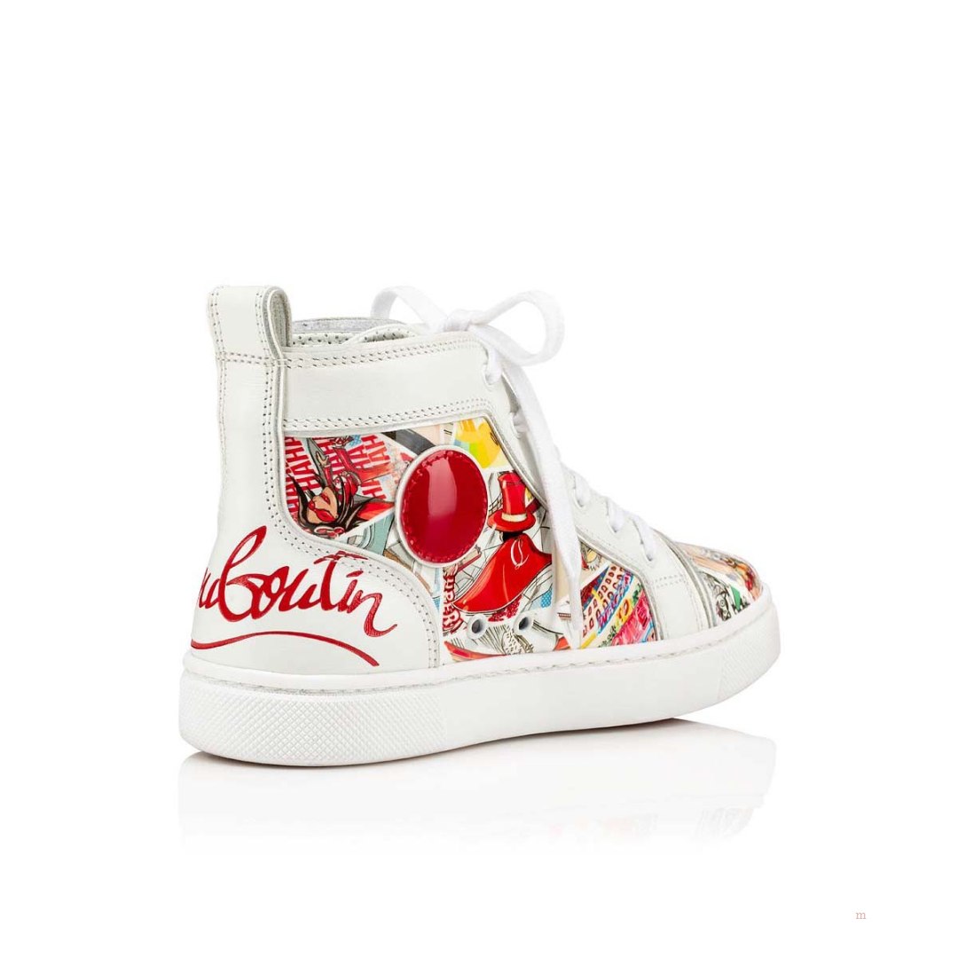 Christian Louboutin Funnytopi Boys' High Top Sneakers Multicolor | GQITKR074