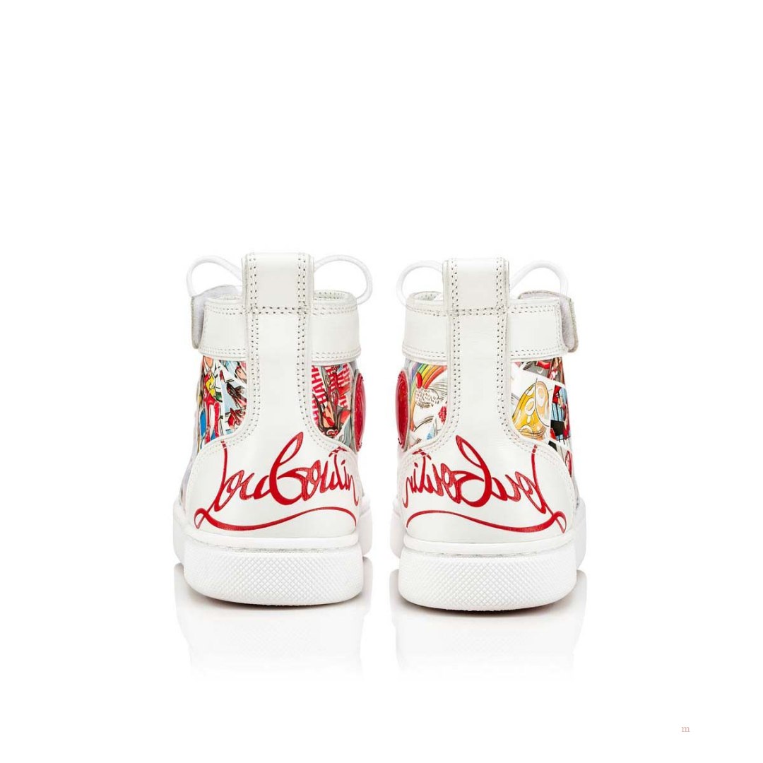 Christian Louboutin Funnytopi Boys' High Top Sneakers Multicolor | GQITKR074