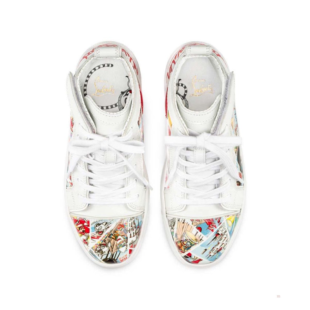 Christian Louboutin Funnytopi Boys' High Top Sneakers Multicolor | GQITKR074