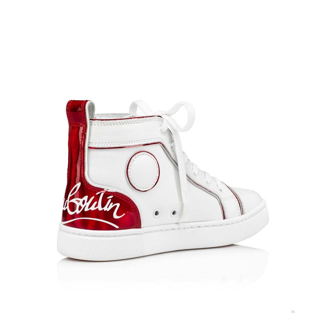 Christian Louboutin Funnytopi Boys' High Top Sneakers Red | PXBIFM923