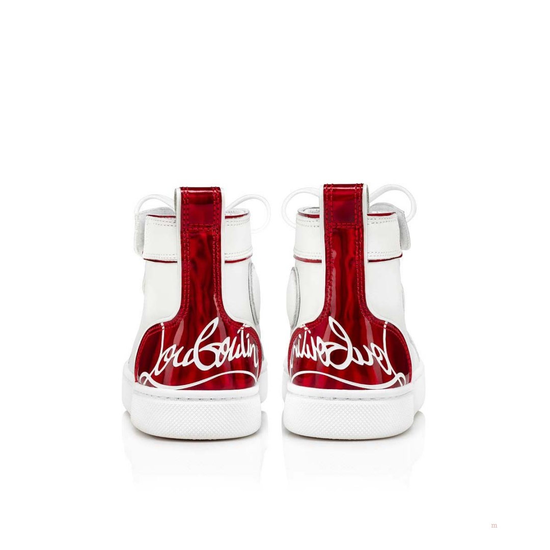 Christian Louboutin Funnytopi Boys' High Top Sneakers Red | PXBIFM923