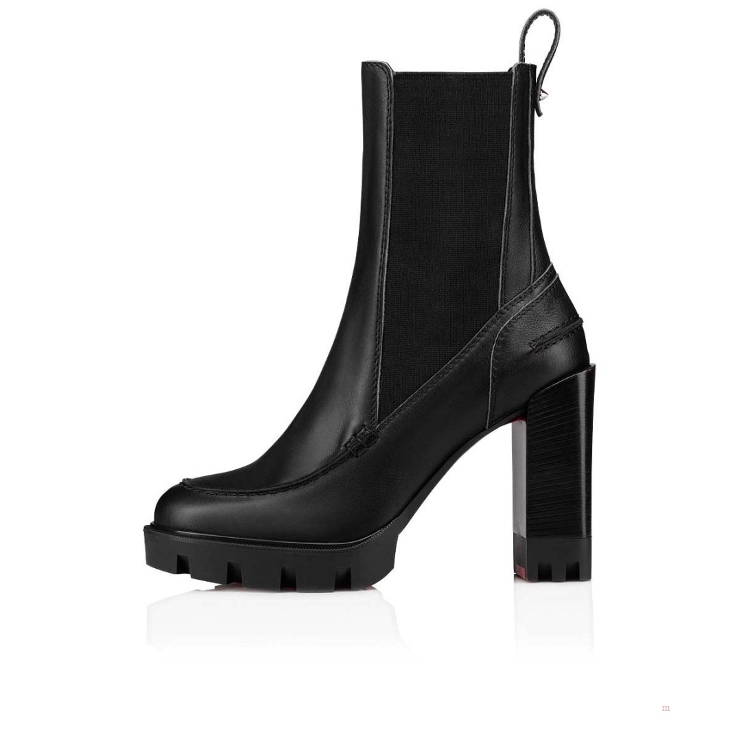 Christian Louboutin Glory Booty Women's Leather Boots Black | UDJKYM283