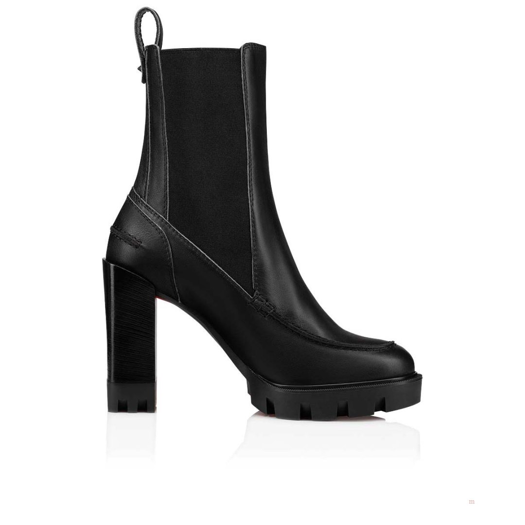 Christian Louboutin Glory Booty Women's Leather Boots Black | UDJKYM283