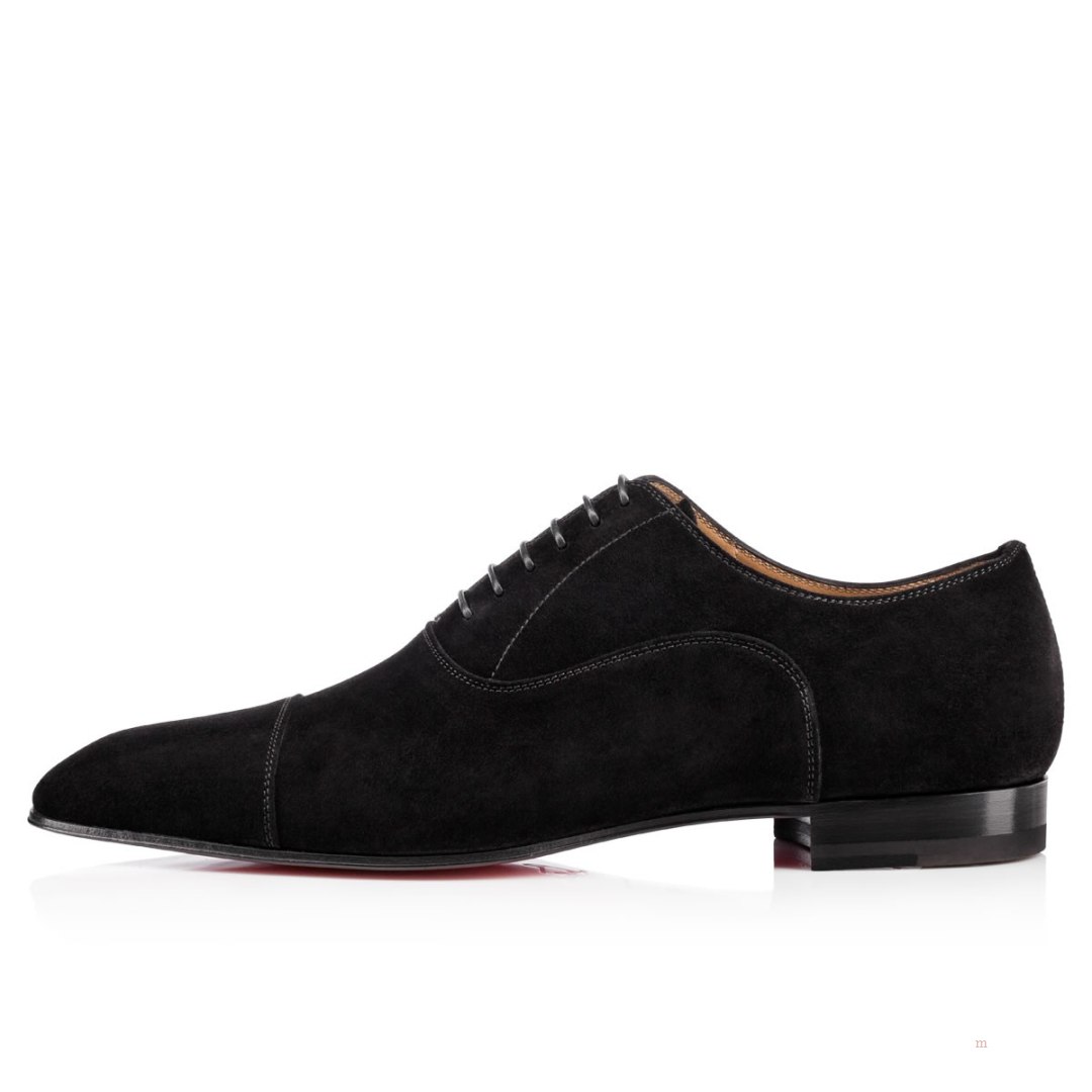 Christian Louboutin Greggo Men's Lace Up Shoes Black | KCNTQR789