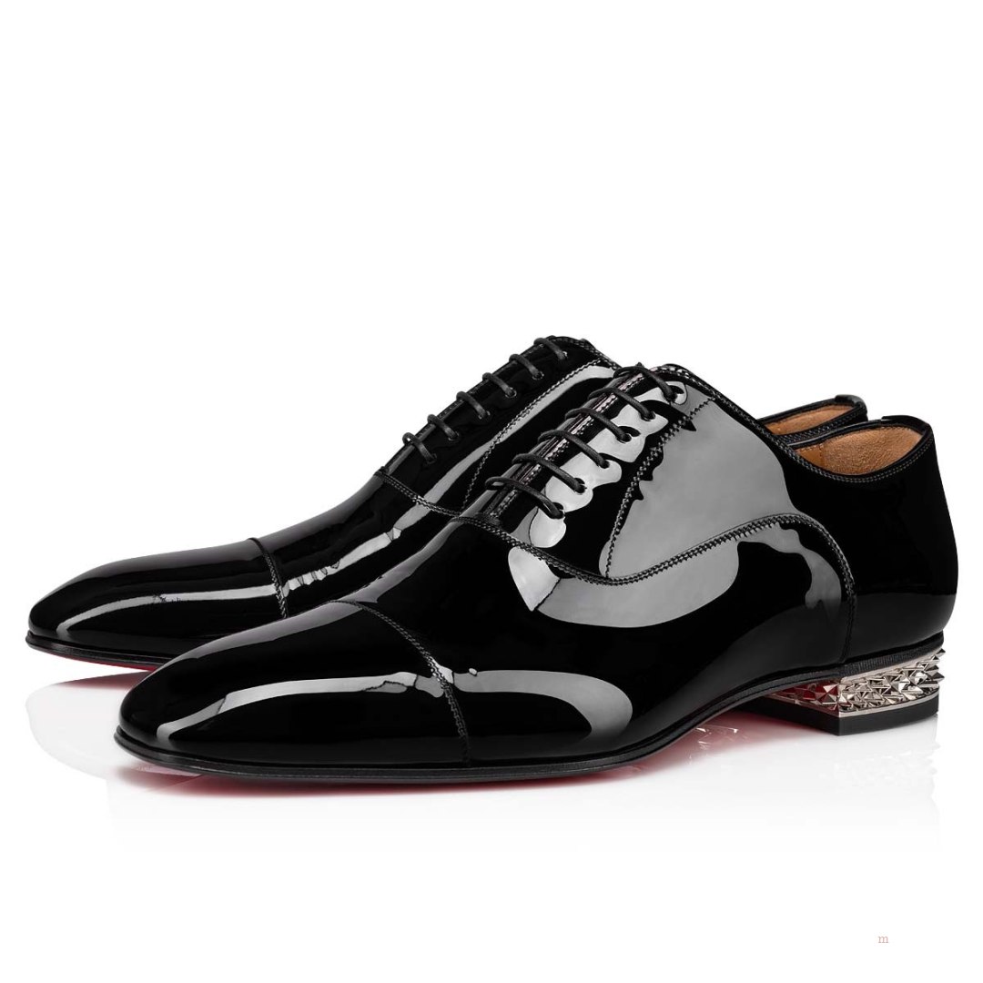 Christian Louboutin Greggyrocks Men's Lace Up Shoes Black | CBKVPQ248