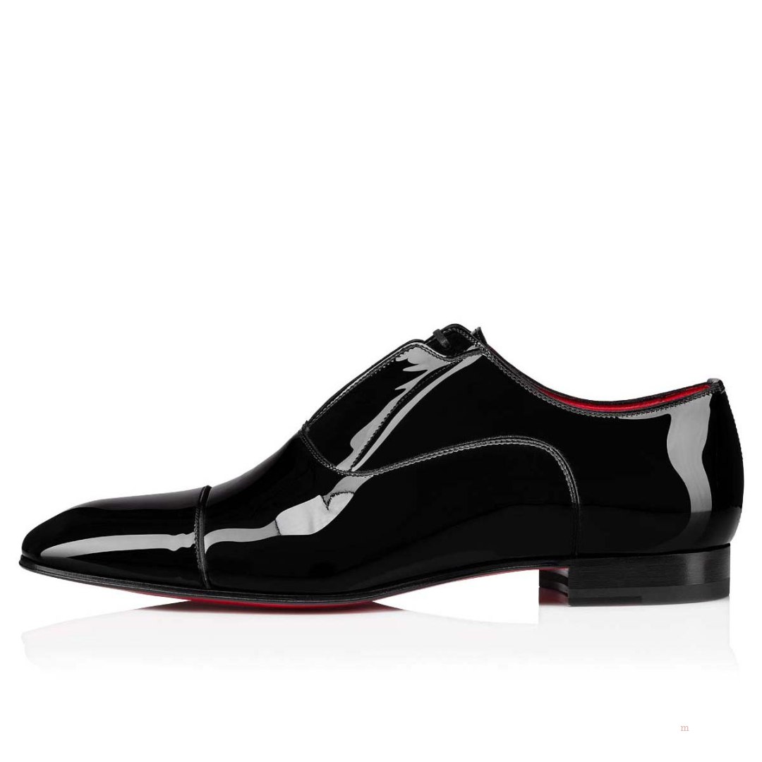 Christian Louboutin Greghost Men's Lace Up Shoes Black | IMPEXY384