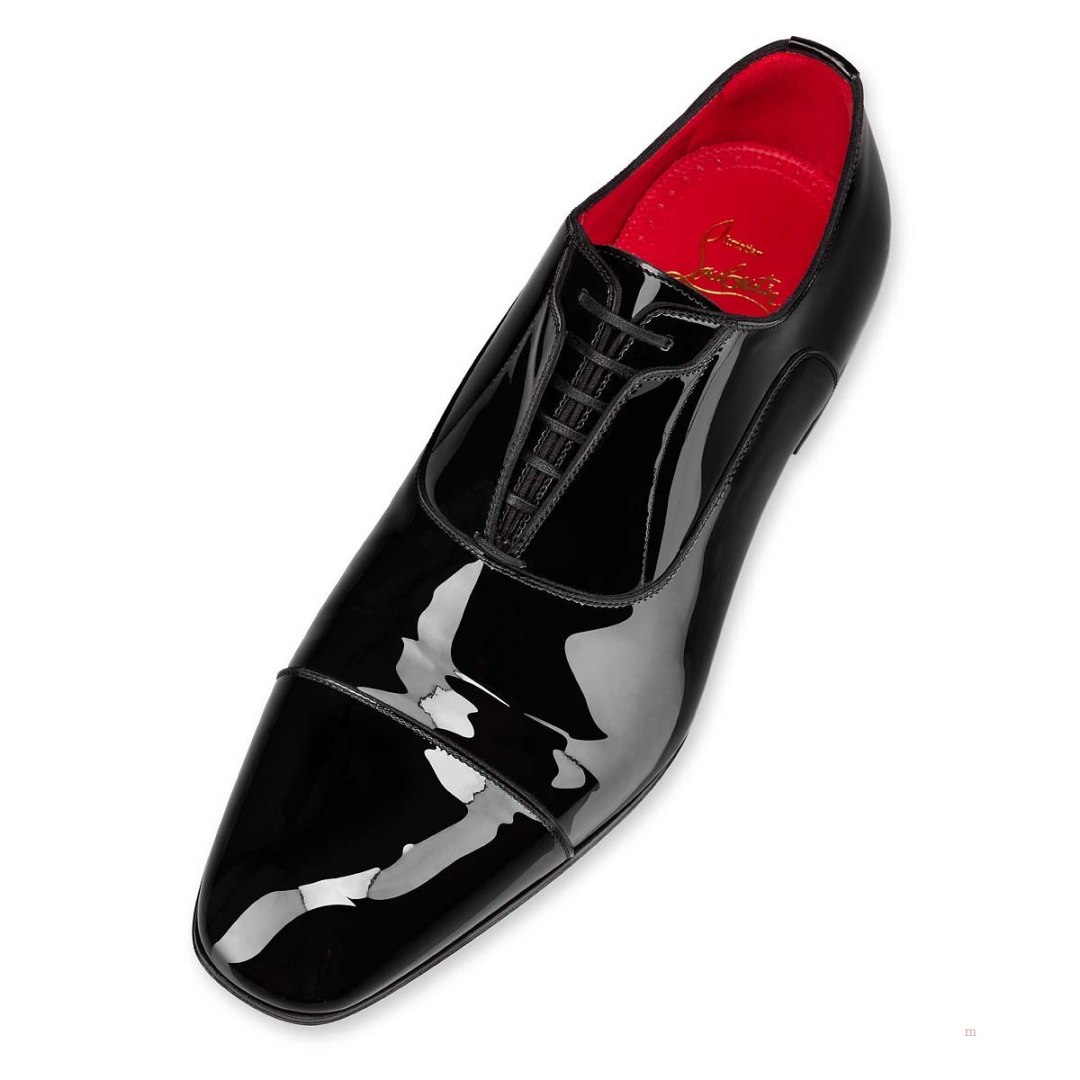 Christian Louboutin Greghost Men's Lace Up Shoes Black | IMPEXY384