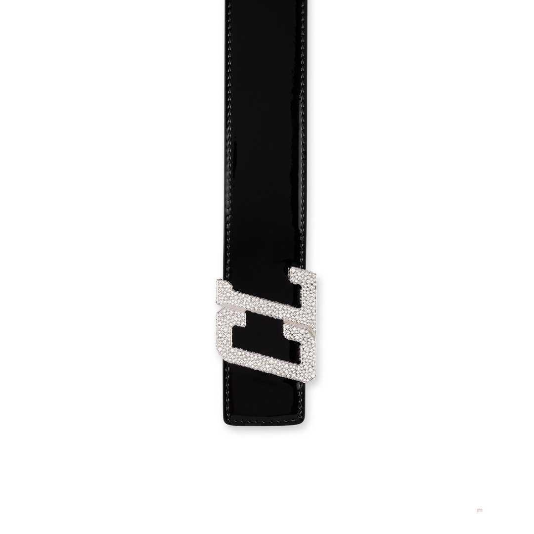 Christian Louboutin Happy Rui CL Logo belt Men's Belt Black | IXGOAZ587