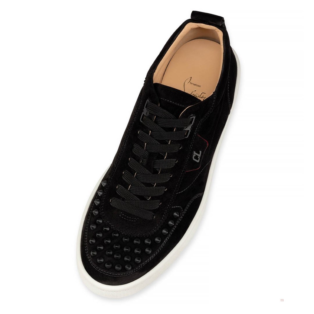 Christian Louboutin Happyrui Spikes Men's Sneakers Black | SHBKAN827