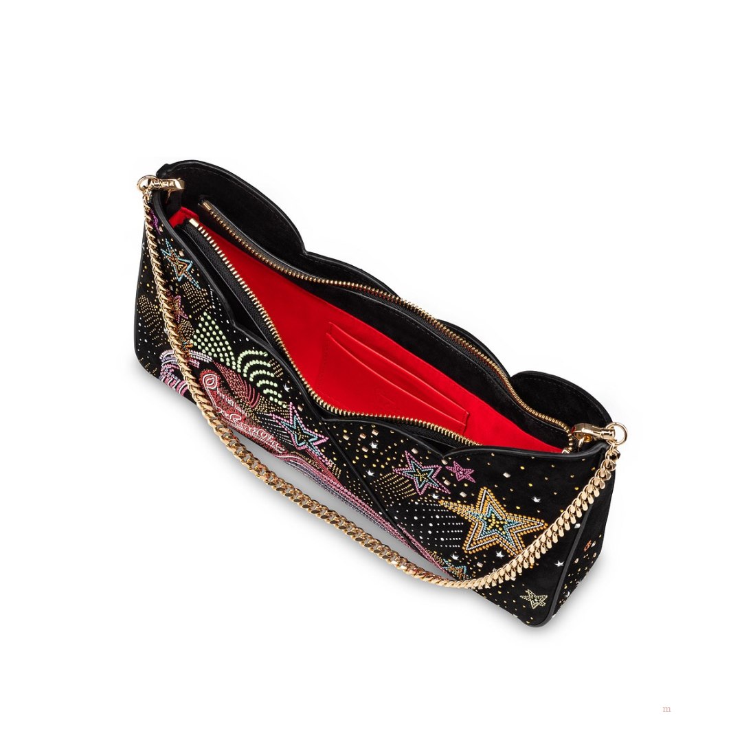 Christian Louboutin Hot Chick Baguette Women's Clutch Bag Black | VUQEZJ896