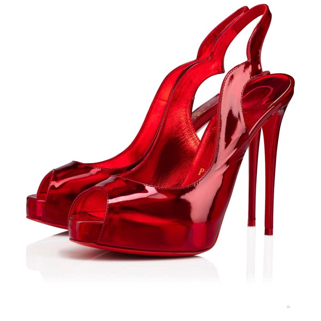 Christian Louboutin Hot Chick Sling Alta Women\'s Pumps Red | GDTMZQ806