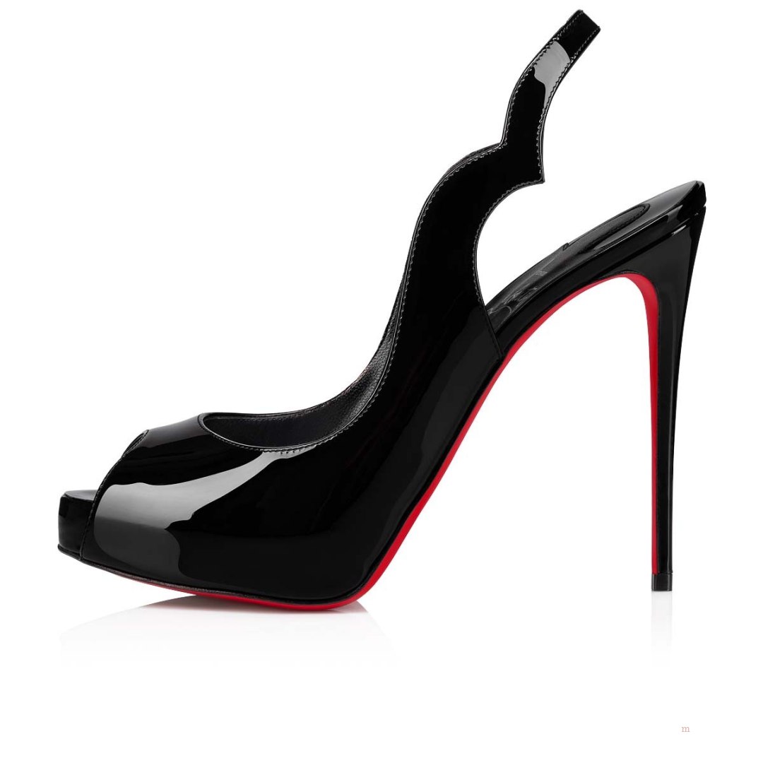 Christian Louboutin Hot Chick Sling Alta Women's Pumps Black | MGUJSI690