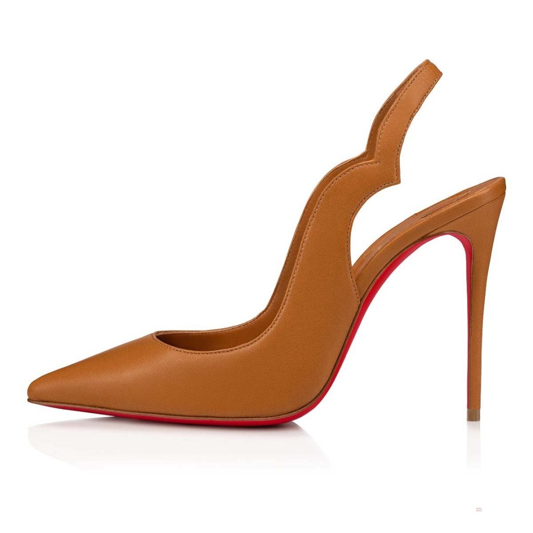 Christian Louboutin Hot Chick Sling Women's Pumps Beige | GJANWM413